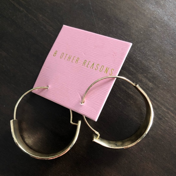 8 Other Reasons GG Gold Hoop Earrings - Picture 4 of 4